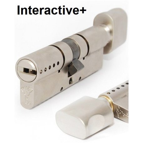 Циліндр Mul-T-Lock INTERACTIVE 71мм.(31х40) ключ-тумблер (матовий хром) (91501)