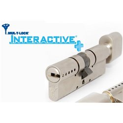 Циліндр Mul-T-Lock Interactive+ 81мм (50х31Т) ключ/ключ нікель-сатин 3 ключа