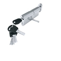 Циліндр замку з ручкою Riko Lock cylinder with handle 40х40-5С/Р сатин