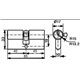 Циліндр личинка серцевина цугалик дверного замка Medos 40/45 ключ-ключ