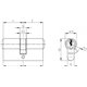 Циліндр WILKA к/к 1400 Клас A 55/55 Nikel (1400/000028/31)