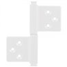 Дверна карткова петля ALDEGHI LUIGI 143BO032 Q квадратний шток універсальна білий(55093)