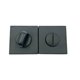 Фіксатор дверної квадратний TRION WC 49+11 knob Black