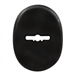 Декоративна накладка кругла під сувальдний ключ чорний мат(58252)