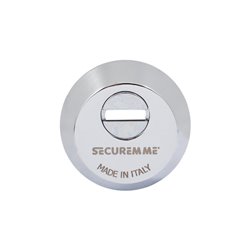 Securemme 4255ECL14M2 Броненакладка під циліндр хром, з логотипом(50670)