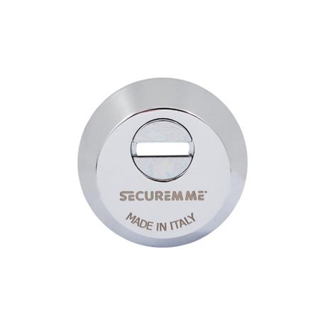 Securemme 4255ECL14M2 Броненакладка під циліндр хром, з логотипом(50670)