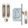 Ручки - черепашки для розсувних дверей SIBA з механізмом WC, антична бронза (S223 AB)