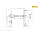 Захисна фурнітура ROSTEX *ASTRA RX-50 mov-mov DIN PLATE 90 мм нержавіюча сталь матова 3 клас (Чехія)