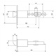 Ручка клямка Apecs 891-03-CR-хром