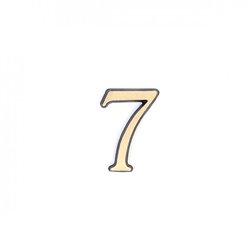 Номер з латуні на двері Larvij цифра 7 антик бронза (LNB5 AB7)