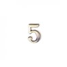 Номер на двері з цинку Larvij цифра 5 антик бронза (LNZ4 AB 5)
