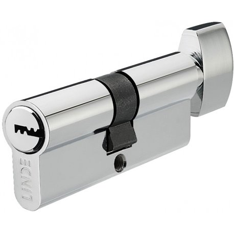 Циліндр Linde A6Р 30x30 ключ-тумблер 60 мм Полірований хром (A6P30/30T CP)