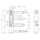 Петля штирова APECS 3D-14-V2 (12636)