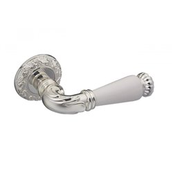 Ручка дверна Gavroche Neodium Z20 BS/W срібло/біла емаль