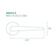 Дверна ручка APRILE Arnica R C01 хром полірований