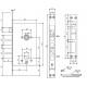 Замок врезной ApecsT-05-CR