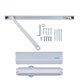 Дотягувач накладний RYOBI DS-2550T Silver SLD_HO_ARM до 45кг (RYO7000005120)