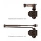 Дотягувач накладний RYOBI *8800 8803 DARK_BRONZE UNIV_ARM EN_2/3 65кг 965мм FIRE